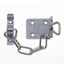 Yale 13.5cm Door Security Chain - Polished Chrome Finish