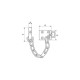 Yale 13.5cm Door Security Chain - Electro Brass Finish