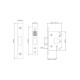 Union Locks 3 Lever StrongBOLT Deadlock - Satin Stainless Steel - Size 81