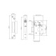 Union Locks 3 Lever StrongBOLT Sashlock - Satin Stainless Steel - Size 68