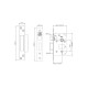 Union Locks StrongBOLT Bathroom Lock - Satin Stainless Steel - Size 68