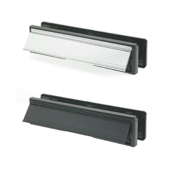Yale 300mm PVCu Letterplate for 38 - 78mm Doors - White FInish