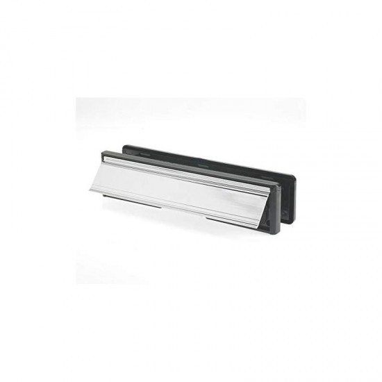 Yale 300mm PVCu Letterplate for 38 - 78mm Doors - Chrome Plated