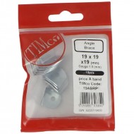 Timco 19mm Angled Brace Pack - 19mm x 19mm x 19mm - Pack of 10