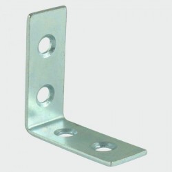 Timco 100mm BZP Corner Brace - 100mm x 100mm x 22mm - Pack of 2