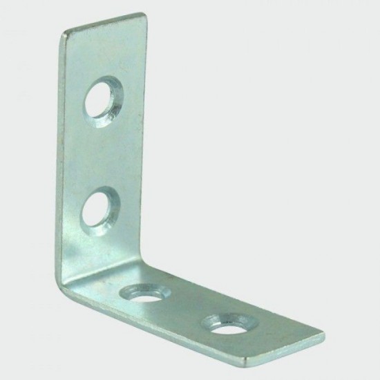Timco 25mm BZP Corner Brace - 25mm x 25mm x 16mm - Pack of 4