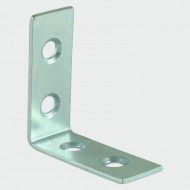 Timco 65mm BZP Corner Brace - 65mm x 65mm x 16mm - Pack of 4