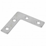 Timco 50mm BZP Corner Plate - 50mm x 50mm x 13mm - Pack of 4