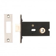 Dale Hardware - 76mm Mortice Deadbolt & 5mm Follower - Satin Stainless Steel