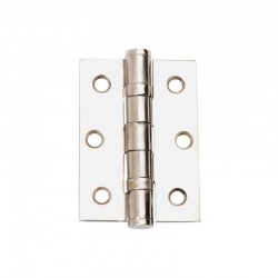 Dale Hardware Pair Of Polished Stainless Steel Ball Bearing Butt Hinges - 76mm x 51mm