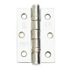 Dale Hardware Pair Of Polished Stainless Steel Ball Bearing Butt Hinges - 76mm x 51mm