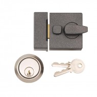 Dale Hardware - Traditional Standard Nightlatch - Clam Packed - Grey Finish
