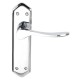 Dale Hardware - Calver Lever Handles On Backplate - PCP Finish - Lever Lock