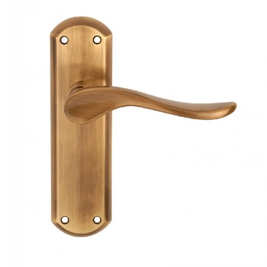 Dale Hardware - Sigma Lever Handles On Backplate - ANB Finish - Lever Latch