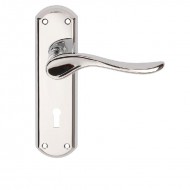 Dale Hardware - Sigma Lever Handles On Backplate - PCP Finish - Lever Lock