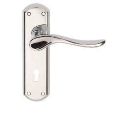 Dale Hardware - Sigma Lever Handles On Backplate - PCP Finish - Lever Lock