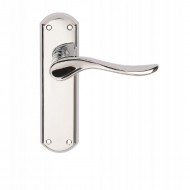 Dale Hardware - Sigma Lever Handles On Backplate - PCP Finish - Lever Latch
