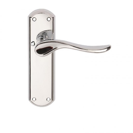 Dale Hardware - Sigma Lever Handles On Backplate - PCP Finish - Bathroom