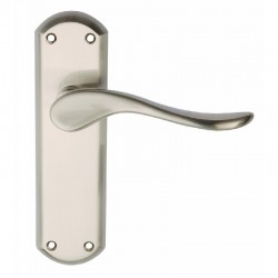 Dale Hardware - Sigma Lever Handles On Backplate - SNP Finish - Lever Latch