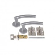 Choice Boxed Internal Door Handle Pack With Handles, Hinges & Latch - Chrome Finish
