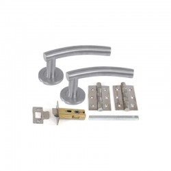Choice Boxed Internal Door Handle Pack With Handles, Hinges & Latch - Chrome Finish