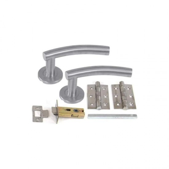 Choice Boxed Internal Door Handle Pack With Handles, Hinges & Latch - Chrome Finish