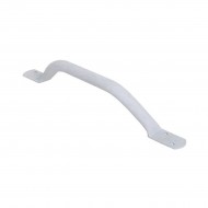 Off-Set Flat End White Steel Grab Rails