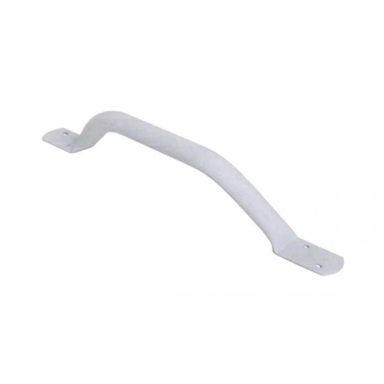 Off-Set Flat End White Steel Grab Rails