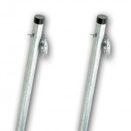 2.4m One Piece Cleat and Pulley Clothes Post (Twin Pack)