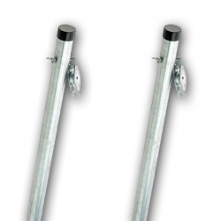 2.4m One Piece Cleat and Pulley Clothes Post (Twin Pack)