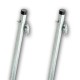 2.4m One Piece Cleat and Pulley Clothes Post (Twin Pack)