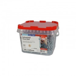 Timco Galvanised Clout, Roof, Felt Nails - 50mm x 2.65mm - 2.5kg Bag