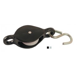 38mm Single Cast Pulley & Hook - Galv