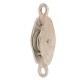 38mm Single Line Pulley Double Eye with Cast BZP Wheel