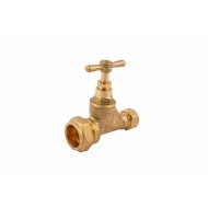 COMAP 11005 25mm x 25mm Brass Poly Stopcock Valve