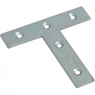 Timco 76mm BZP Tee Plate - 76mm x 76mm x 16mm - Pack of 2