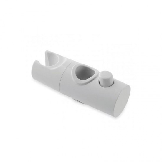 White Shower Curtain Slider Bracket - 18mm