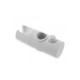 White Shower Curtain Slider Bracket - 18mm