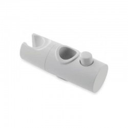 White Shower Curtain Slider Bracket - 18mm
