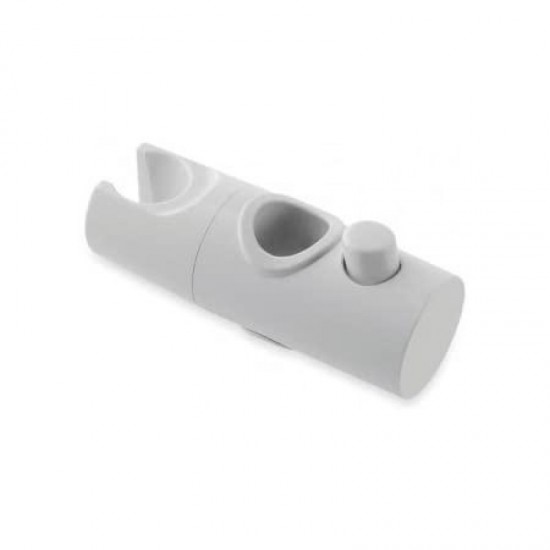 White Shower Curtain Slider Bracket - 18mm