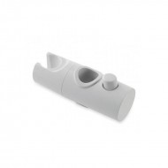 White Shower Curtain Slider Bracket - 25mm