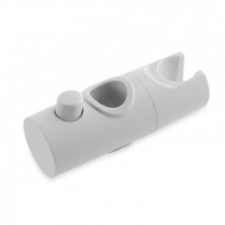 White Shower Curtain Slider Bracket - 25mm