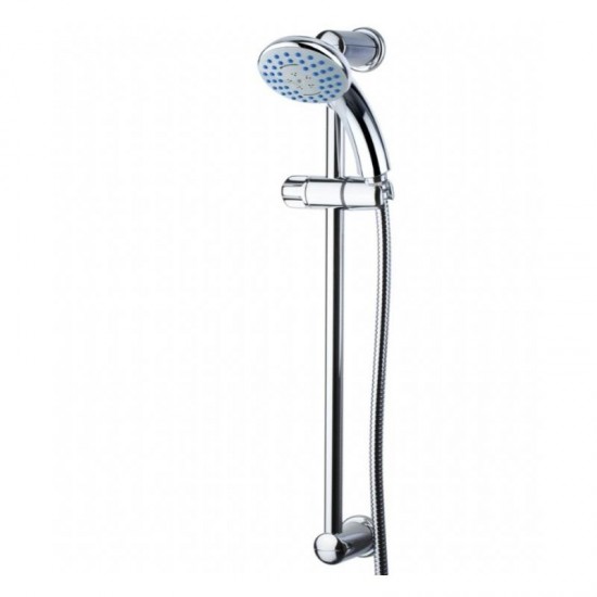 EuroShowers Simple Jet Chrome Shower Kit - Chrome
