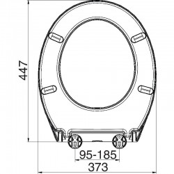 Euroshowers Eco One Universal Toilet Seat - White