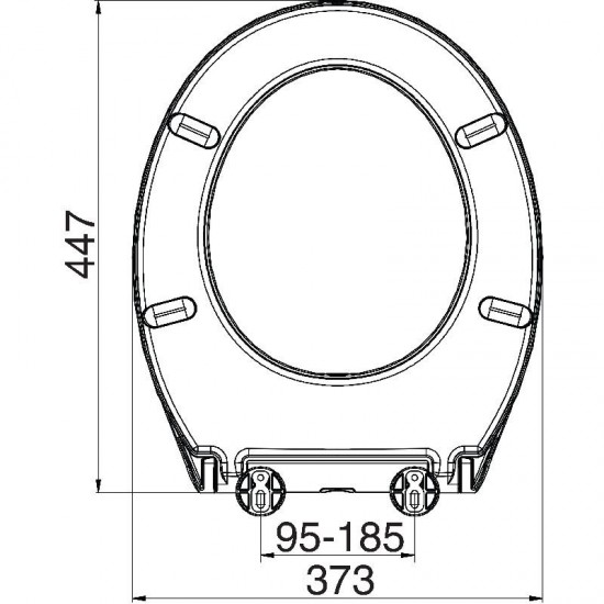 Euroshowers Eco One Universal Toilet Seat - White