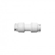 Oracstar PolyFit White 22mm Straight Coupler Plumbing Fitting - Single