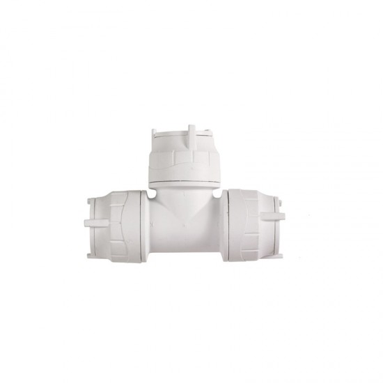 Oracstar PolyFit 15mm White Equal Tee Plumbing Fitting - Single