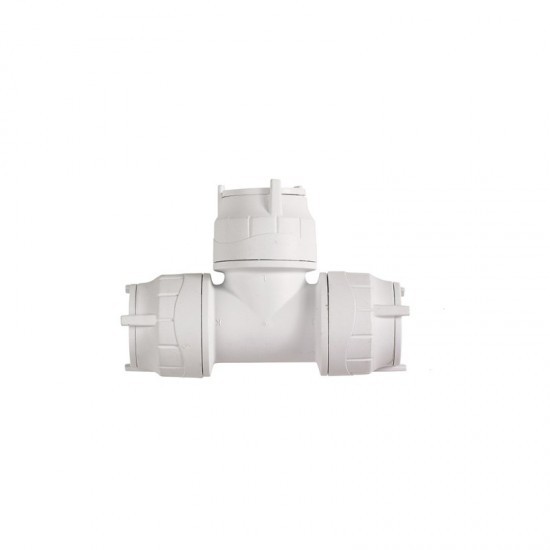Oracstar PolyFit 22mm White Equal Tee Plumbing Fitting - Pack of 5