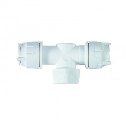 Oracstar PolyFit 15mm x 15mm White Shut Off Valve For Plumbing