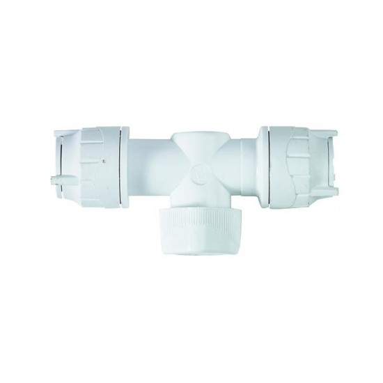 Oracstar PolyFit 15mm x 15mm White Shut Off Valve For Plumbing